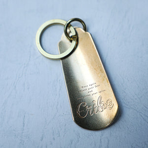BRASS SHOE HORN 
KEY-HOLDER